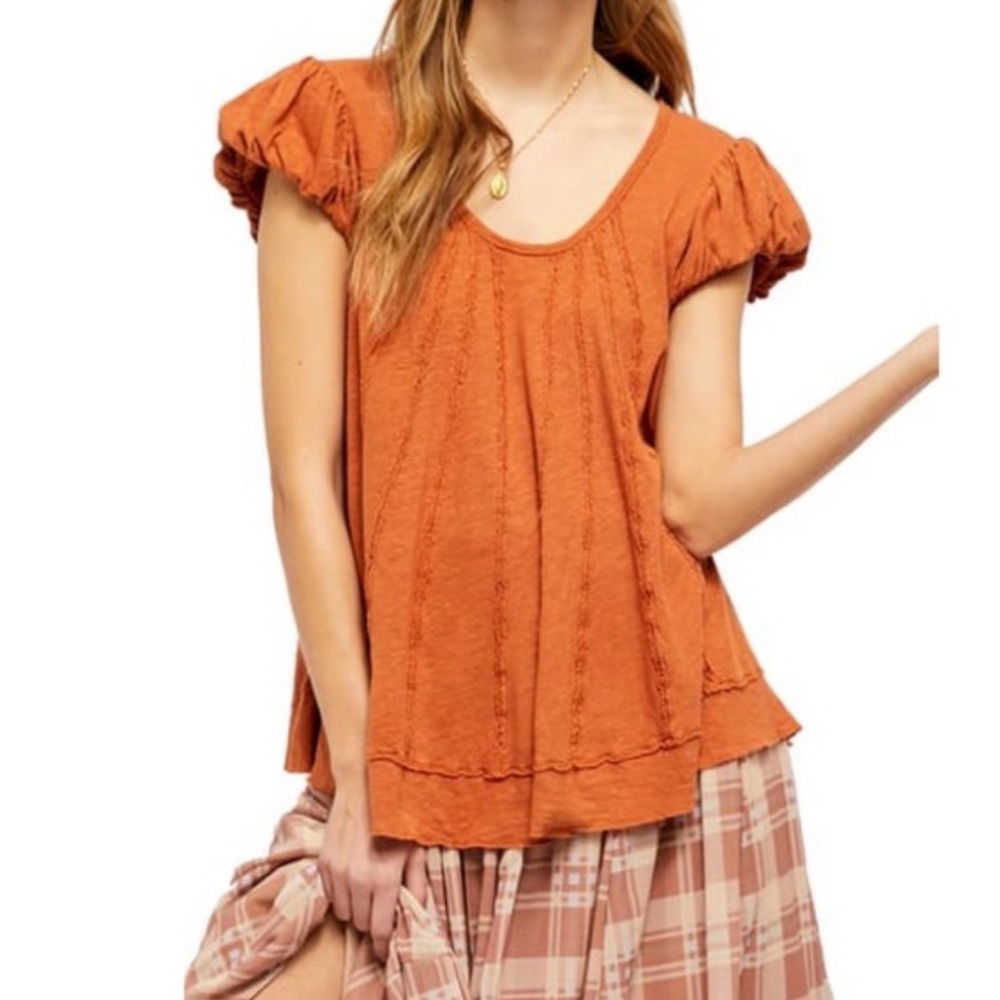 Free People we the Free Lion’s Mane Color Scoop Neck  Size S